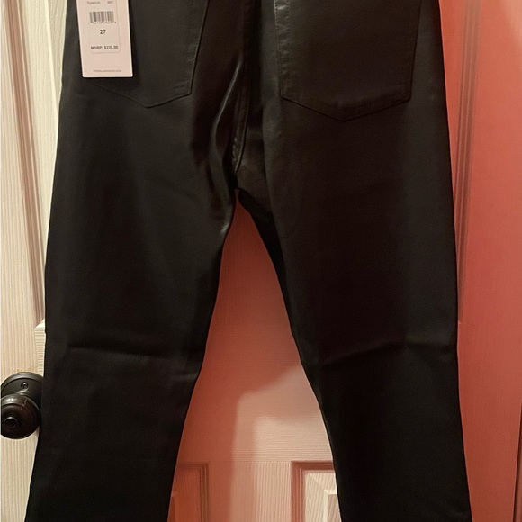 NWT 7 For All Mankind The Black Coated High Waist Ankle Skinny, 27 - Picture 13 of 16